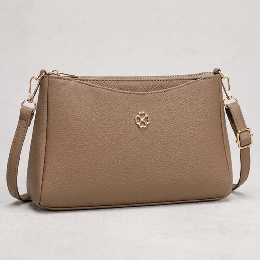 Lunara Classic Crossbody Bag - Beige