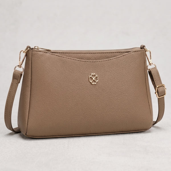 Lunara Classic Crossbody Bag - Beige