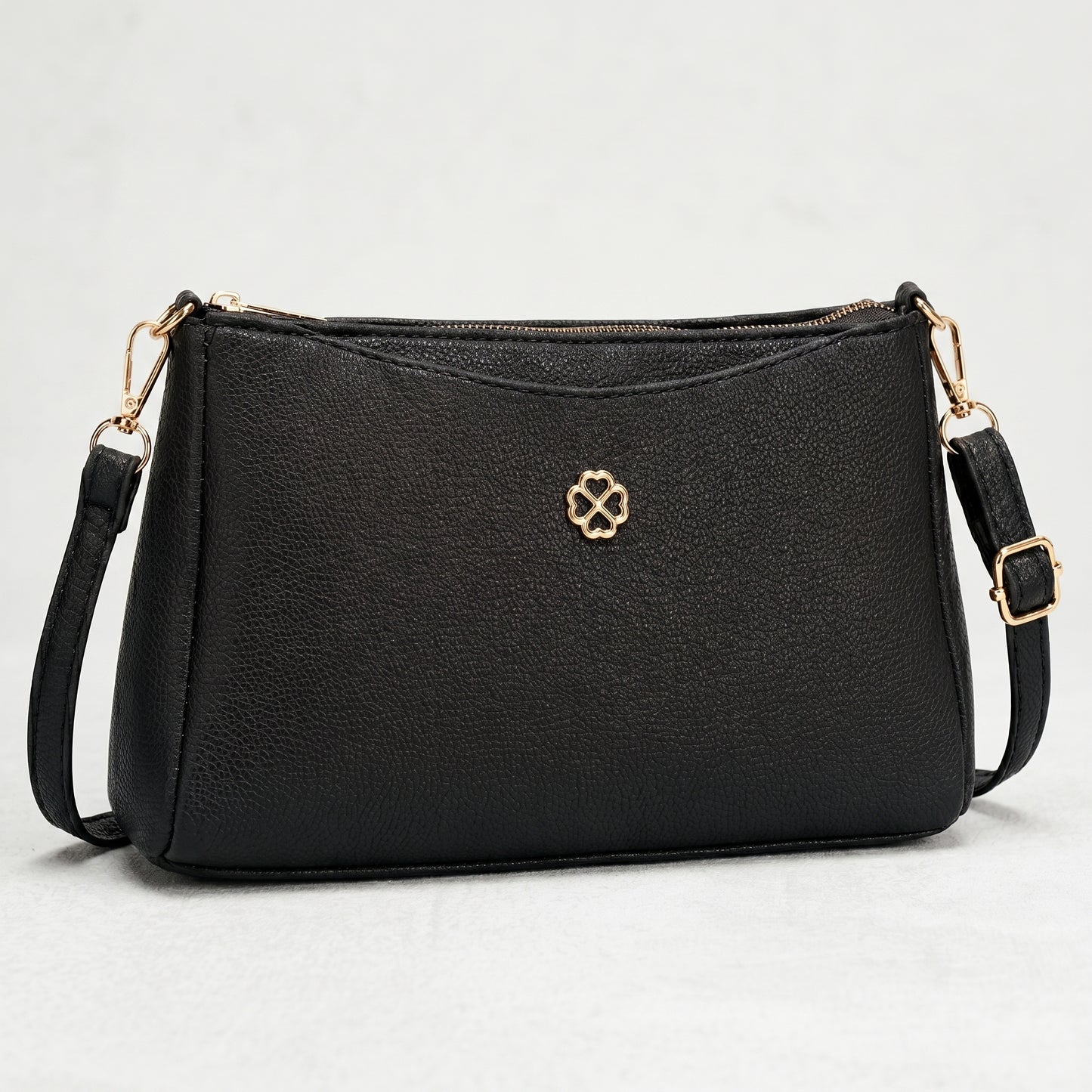 Lunara Classic Crossbody Bag - Black