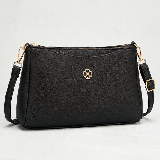 Lunara Classic Crossbody Bag - Black