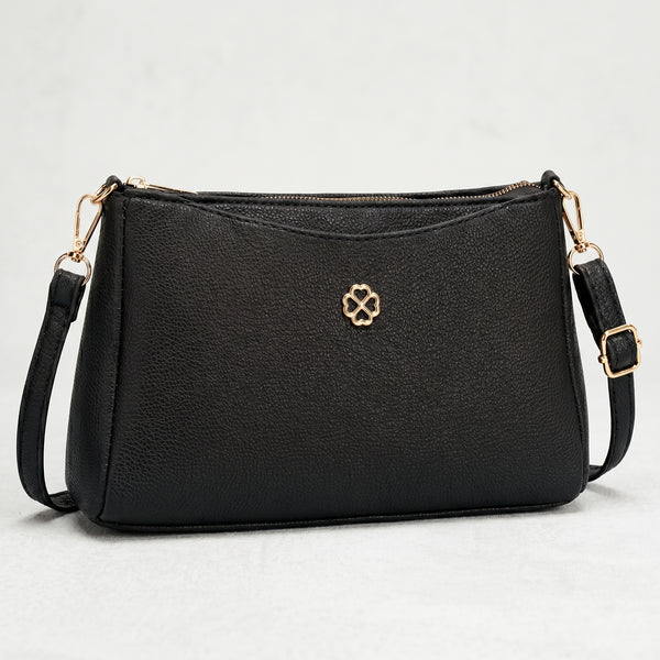 Lunara Classic Crossbody Bag - Black