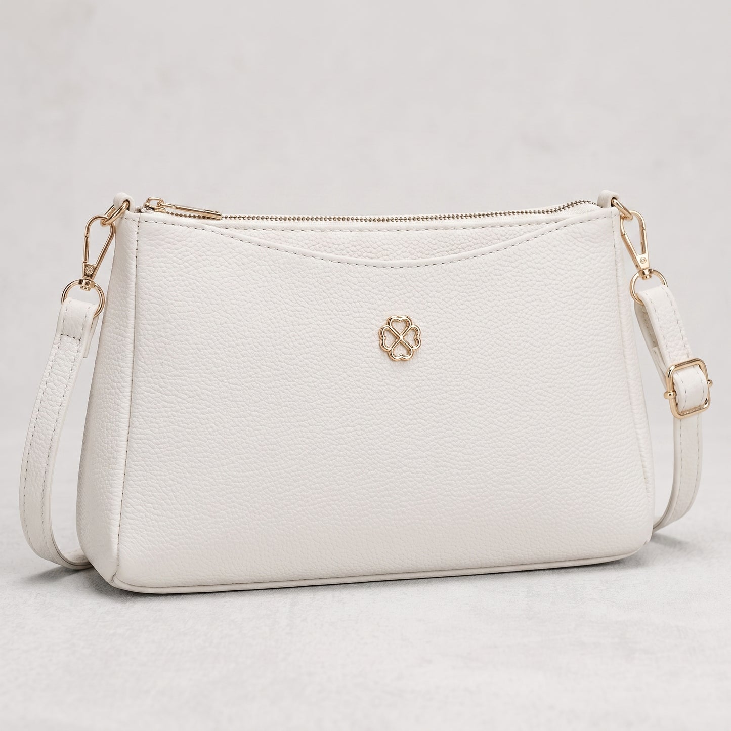 Lunara Classic Crossbody Bag - White