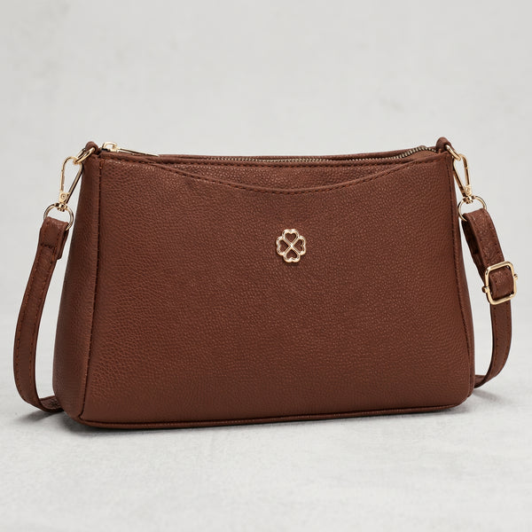 Lunara Classic Crossbody Bag - Brown